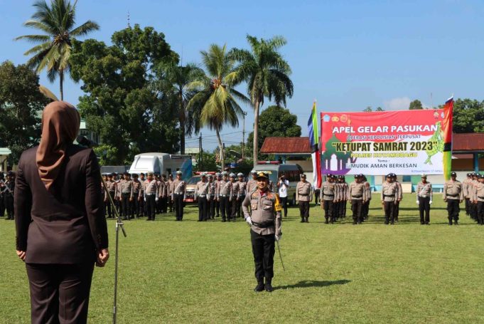 Polres Kotamobagu Laksanakan Gelar Pasukan Operasi Ketupat Samrat 2023