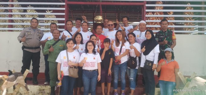 Bhabinkamtibmas Lakukan Pengamanan Upacara Ceng Beng Umat Tionghoa di Wilayah Hukum Polres Kotamobagu
