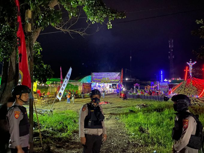 Tim Patroli R2 Ranmor Lakukan Pengamanan di Perkemahan Gereja GMIBM PNIEL Tumobui