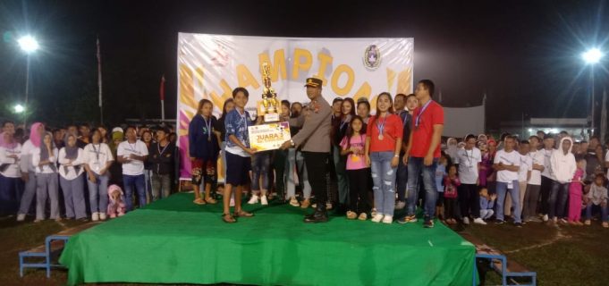 Polsek Kotamobagu Berikan Pengamanan Final Sepak Bola Putri Motoboi Besar Cup