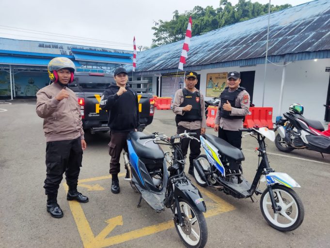 Tim Presisi Polres Kotamobagu Berhasil Amankan Kendaraan R2 Balap Liar
