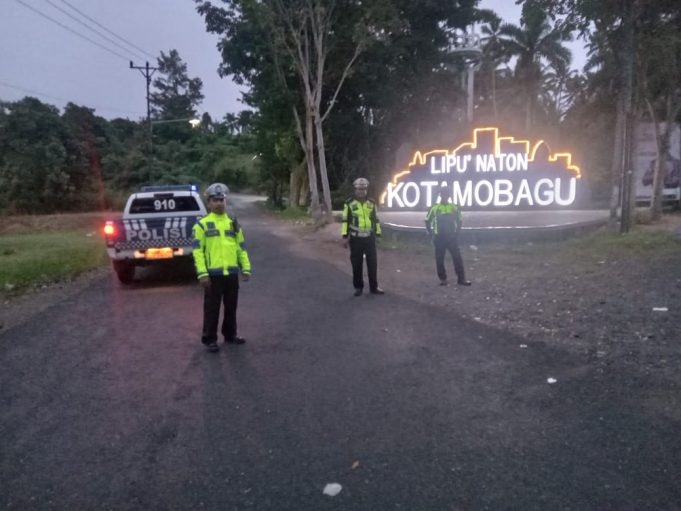 Antisipasi Balap Liar, Sat Lantas Polres Kotamobagu Lakukan Patroli Usai Shubu