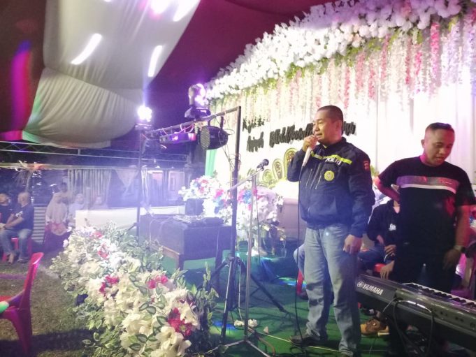 Sambangi Acara Warga Binaannya Bhabinkamtibmas Berikan Pesan Pentingnya Menjaga Keamanan Bersama
