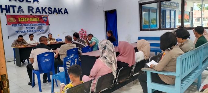 Binmas Gelar Pertemuan Tatap Muka Bersama KBPP Polri Jajaran Polres Kotamobagu