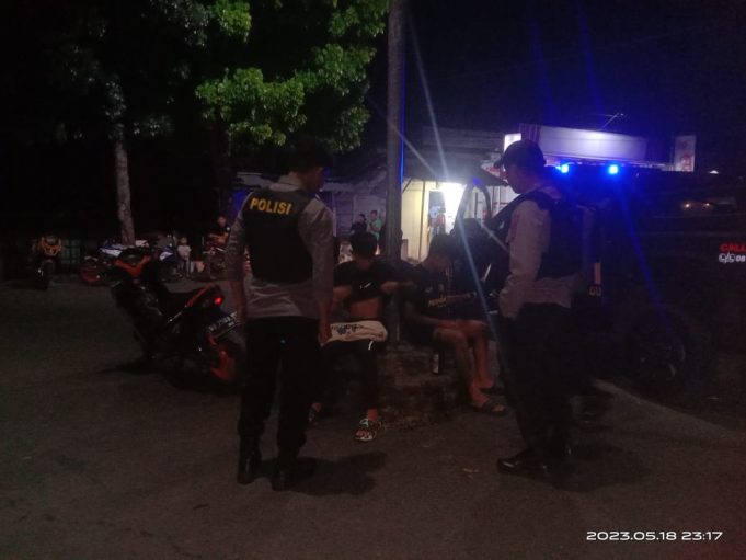Jumat Malam, Tim Patroli Presisi Bubarkan Pesta Miras dan Pemuda Hirup Lem Ehabond