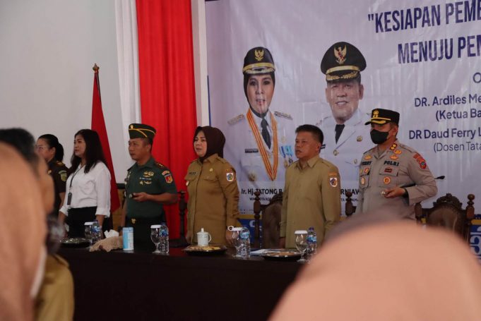 AKBP Dasveri Abdi SIK Menghadiri Kegiatan Sosialisasi Kesiapan Pemerintah Daerah Menuju Pemilihan Umum 2024