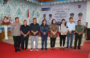 Kapolres Kotamobagu Bersama Seluruh Forkopimda Sambut Kunjungan Kerja Bupati Mitra dan Wakil Bupati