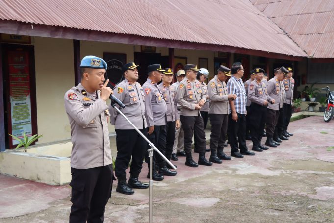 Propam Polres Kotamobagu Lakukan Gaktiblin Terhadap Personil terkait dengan Sikap Tampang dan Kerapihan