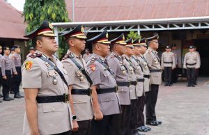 Kapolres Pimpin Upacara Sertijab Wakapolres dan Sejumlah Pejabat Utama di Lingkup Polres Kotamobagu