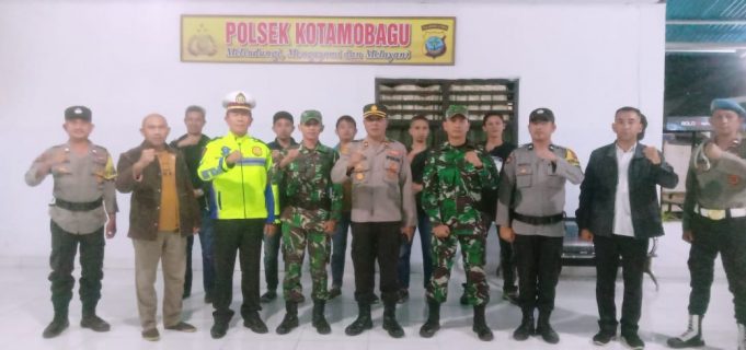 Patroli Gabungan Turunkan 20 Personil Dalam Rangka Cegah Kamtibmas di Wilayah Hukum Polsek Kotamobagu