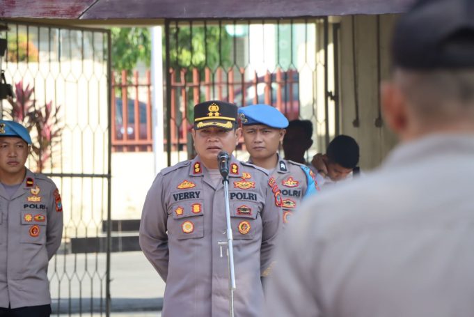 Kapolres Kotamobagu Laksanakan Gaktibplin Untuk Tingkatkan Disiplin Anggota, Usai Penyampaian Commander Wish
