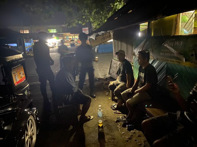 Pesta Miras di Kawasan Pasar & Terminal Serasi Kotamobagu di Bubarkan Tim Patroli Ranmor R2
