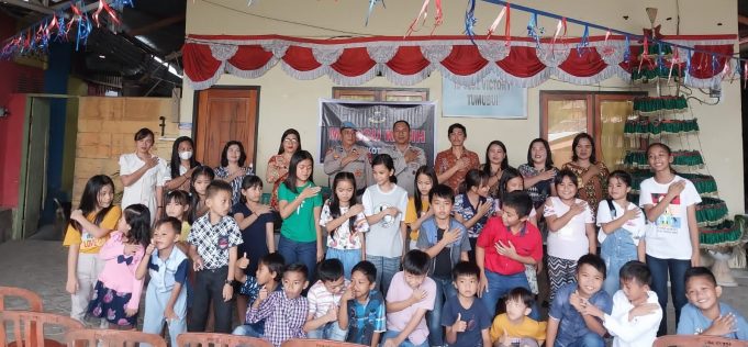 Polsek Kotamobagu Gelar Kegiatan Minggu Kasih di PPA ID Victory GMIBM Kelurahan Tumobui