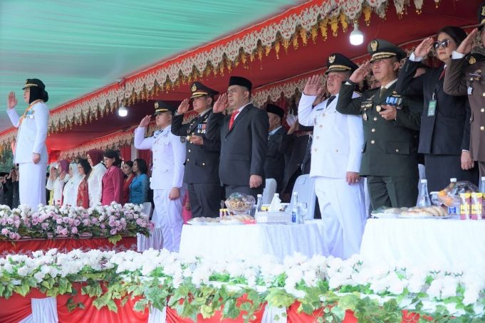 Kapolres Kotamobagu Hadiri Upacara Peringatan HUT RI Ke-78: “Terus Melaju Untuk Indonesia Maju”