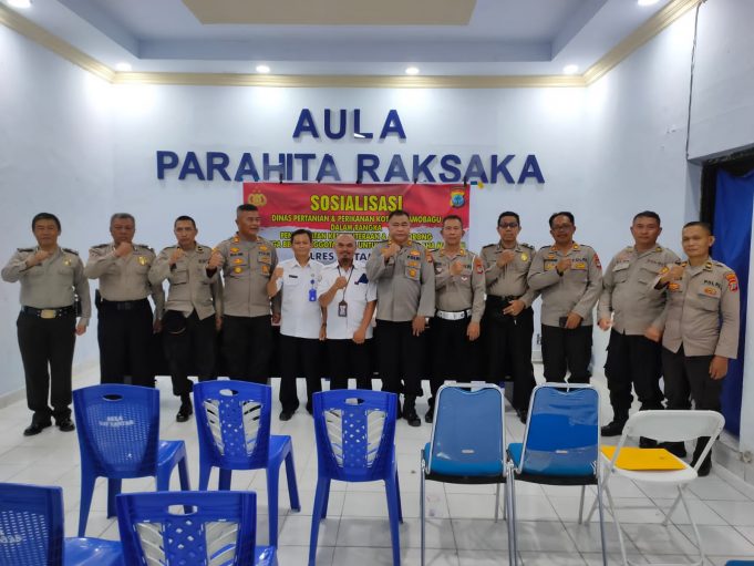 Polres Kotamobagu Ikuti Sosialisasi Peningkatan Kesejahteraan Polri Untuk Memiliki Usaha Mandiri