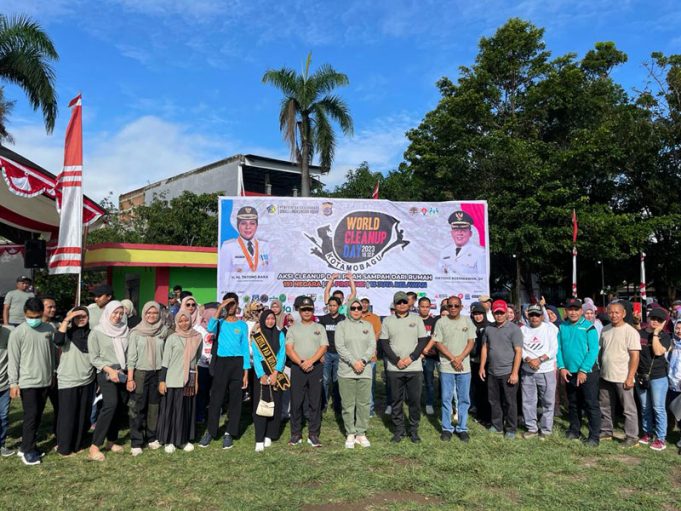 World Cleanup Day 2023, Kapolres Kotamobagu Himbau Masyarakat Peduli Lingkungan Cegah Banjir