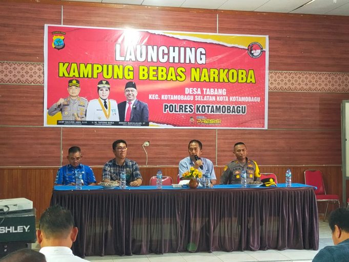 Tim Direktorat Resnarkoba Polda Sulut Laksanakan Penilaian Kampung Narkoba Polres Kotamobagu