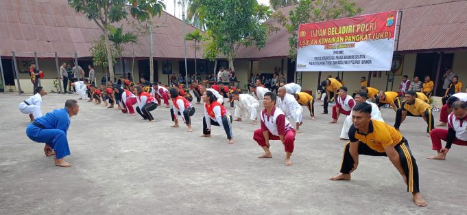 114 Personil Polres Bolaang Mongondow Raya Ikuti Ujian Bela Diri Polri Syarat UKP