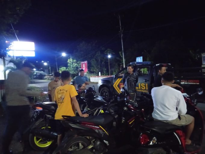 Personil Terus Tingkatkan Patroli Malam Hari Cegah Gangguan Kamtibmas di Wilayah Hukum Polres Kotamobagu