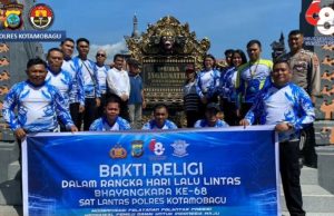 Semarak Peringatan Hari Lalu Lintas Bhayangkara Ke-68 Tahun 2023, Sat lantas Gelar Bakti Religi