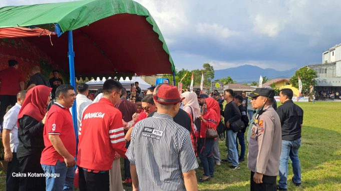 Kapolsek Kotamobagu Hadiri Pembukaan Pertandingan Sepak Bola Soekarno Cup U-17