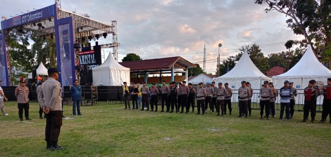 Polres Kotamobagu Lakukan Pengamanan Oto Kontes Modifikasi & Konser di Lapangan Aruman