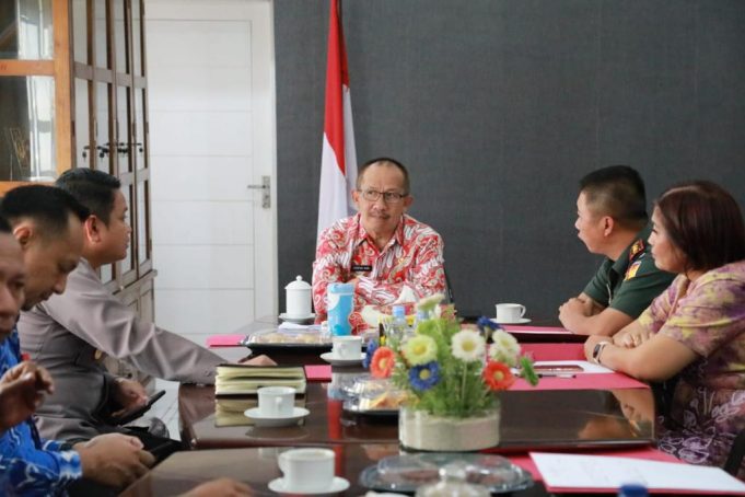 Kapolres Kotamobagu AKBP Dasveri Abdi SIK hadiri Rapat Lintas Sektoral Forum Koordinasi Pimpinan Daerah
