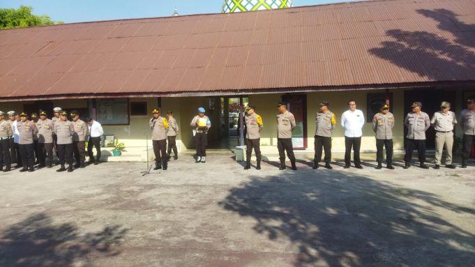 Pimpin Pelaksanaan Apel Pagi Hari Senin, Kabag Ops Apresiasi Situasi Kamtibmas Sepekan Berselang