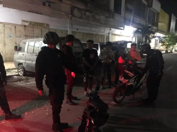 Tim Patroli Ranmor R2 Amankan Kendaran Balap Liar di Kantor Lantas Polres Kotamobagu