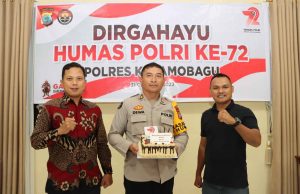 Polres Kotamobagu Peringati Hari Jadi Humas Polri Ke-72 Melalui Zoom Meeting