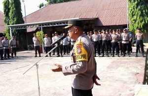 Pimpin Apel Kesiapan Personel Satgas Operasi Mantap Brata, Ini Sejumlah Penegasan Kabag Ops