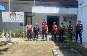 Patroli Presisi Tim Molukad Monompia di Kantor KPU Kota Kotamobagu