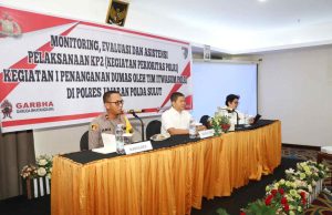 Kegiatan Monitoring, Evaluasi, dan Asistensi Pelaksanaan KP2 di Polres Kotamobagu