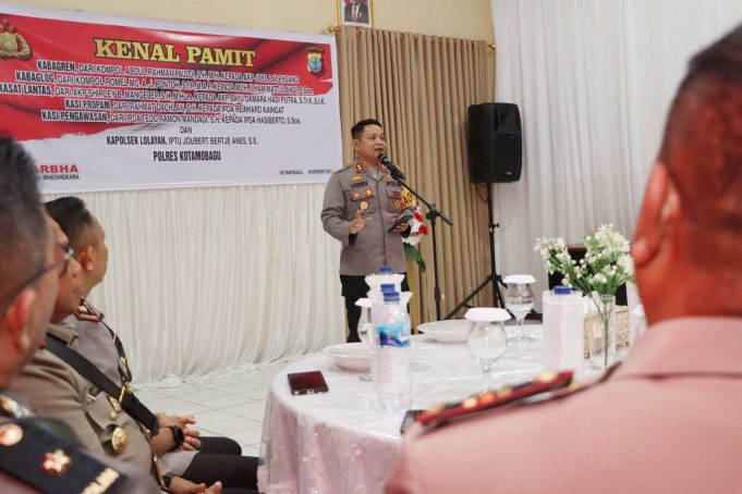 Kenal Pamit Sejumlah Pejabat Polres Kotamobagu, Ini Pesan dan Kesan Kapolres Kotamobagu