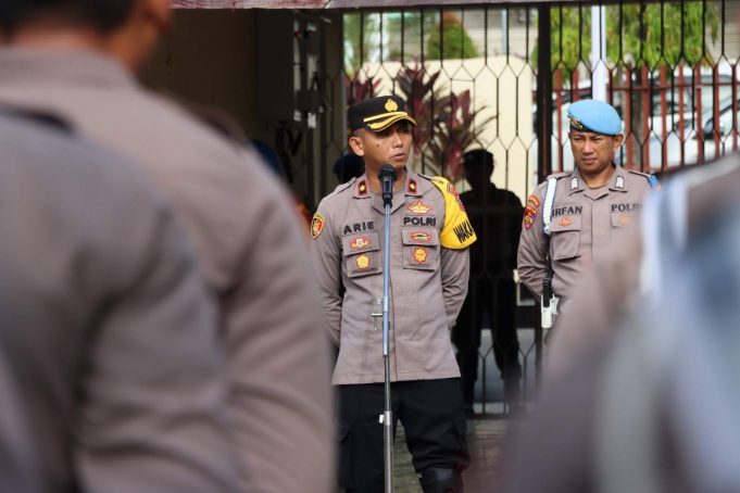 Wakapolres Sampaikan Commander Wish dan Tegaskan Kehadiran Polisi dalam Menjamin Keamanan Masyarakat