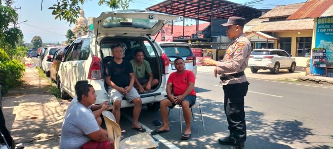 Sat Binmas Polres Kotamobagu Lakukan Sambang & Penyuluhan Kepada Supir Angkot