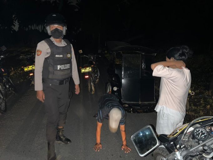 Patroli Malam Hari, Tim Ranmor Bubarkan Pasangan Bukan Muhrim di Wilayah Hukum Polres Kotamobagu