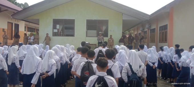 Sat Lantas Polres Kotamobagu Gelar Sosialisasi & Edukasi Budaya Tertib Lalu Lintas Sejak Dini