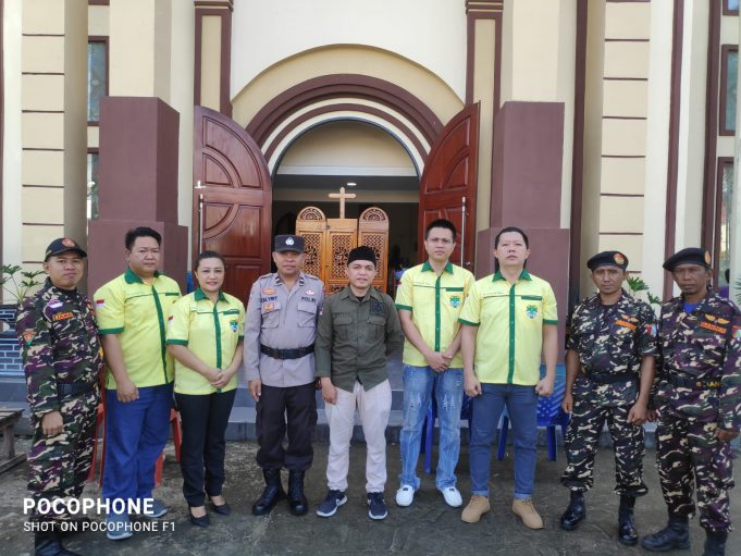 Sat Binmas Polres Kotamobagu Lakukan Pengamanan Ibadah Minggu di Gereja GMIBM
