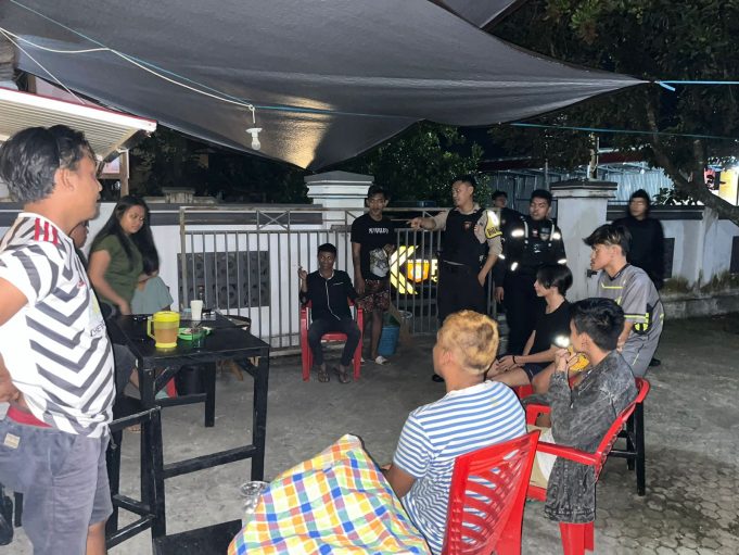 Antisipasi Gangguan Kamtibmas, Tim Patroli Ranmor Bubarkan Pesta Miras Anak Muda