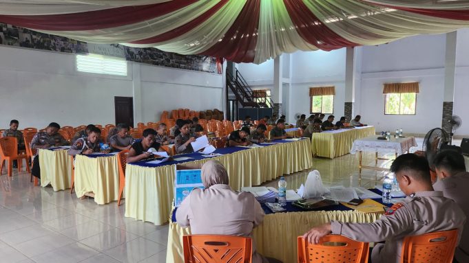 30 Personil Polres Kotamobagu Ikuti Test Psikologi Senjati Api Organik