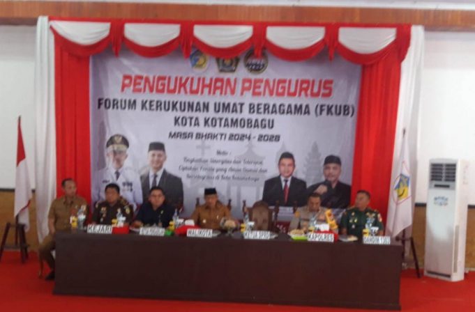 Mewakili Kapolres, Kabag Ops Hadiri Pengukuhan Pengurus Forum Kerukunan Umat Beragama (FKUB)