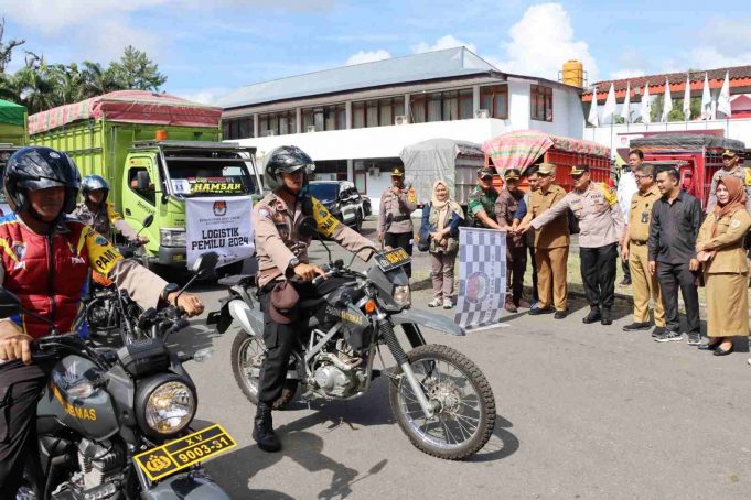 Forkopimda Kotamobagu Sambut Kunjungan Tim KPU dan Forkopimda Sulut, Hingga Pimpin Pendistribusian Logistik