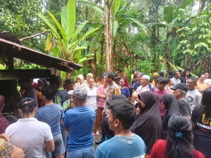 Kapolsek Kotamobagu Datangi TKP Penemuan Orang Meninggal Dunia di Perkebunan Tongkolai Mongkonai