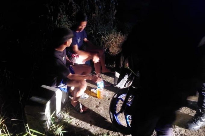 Patroli Malam, Tim Presisi Polres Kotamobagu Dapati Pemuda Konsumsi Miras