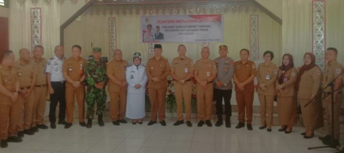 Personil Polsek Kotamobagu Lakukan Pengamanan Pasca Pelantikan Pjs Sangadi Desa Moyag Tampoan