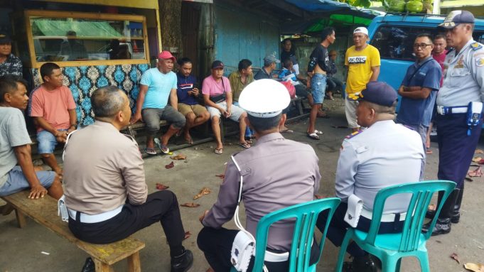 Sat Lantas dan Dishub Kotamobagu Lakukan Penertiban Parkiran Liar di Samping dan Depan Swalayan Paris
