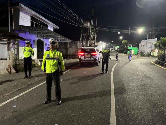 Patroli SOTR: Upaya Mencegah Aksi Balap Liar dari Sat Lantas Polres Kotamobagu di Sejumlah Wilayah