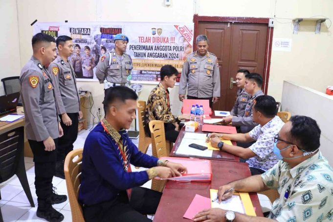 Polres Kotamobagu Gelar Pemeriksaan Dokumen Ijazah dalam Seleksi Calon Anggota Polri Tahun 2024