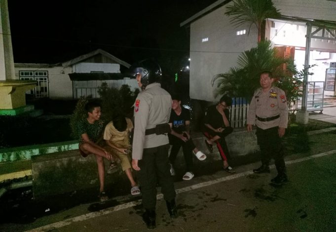 Personel Polsubsektor Kotamobagu Selatan Gencarkan Patroli Malam